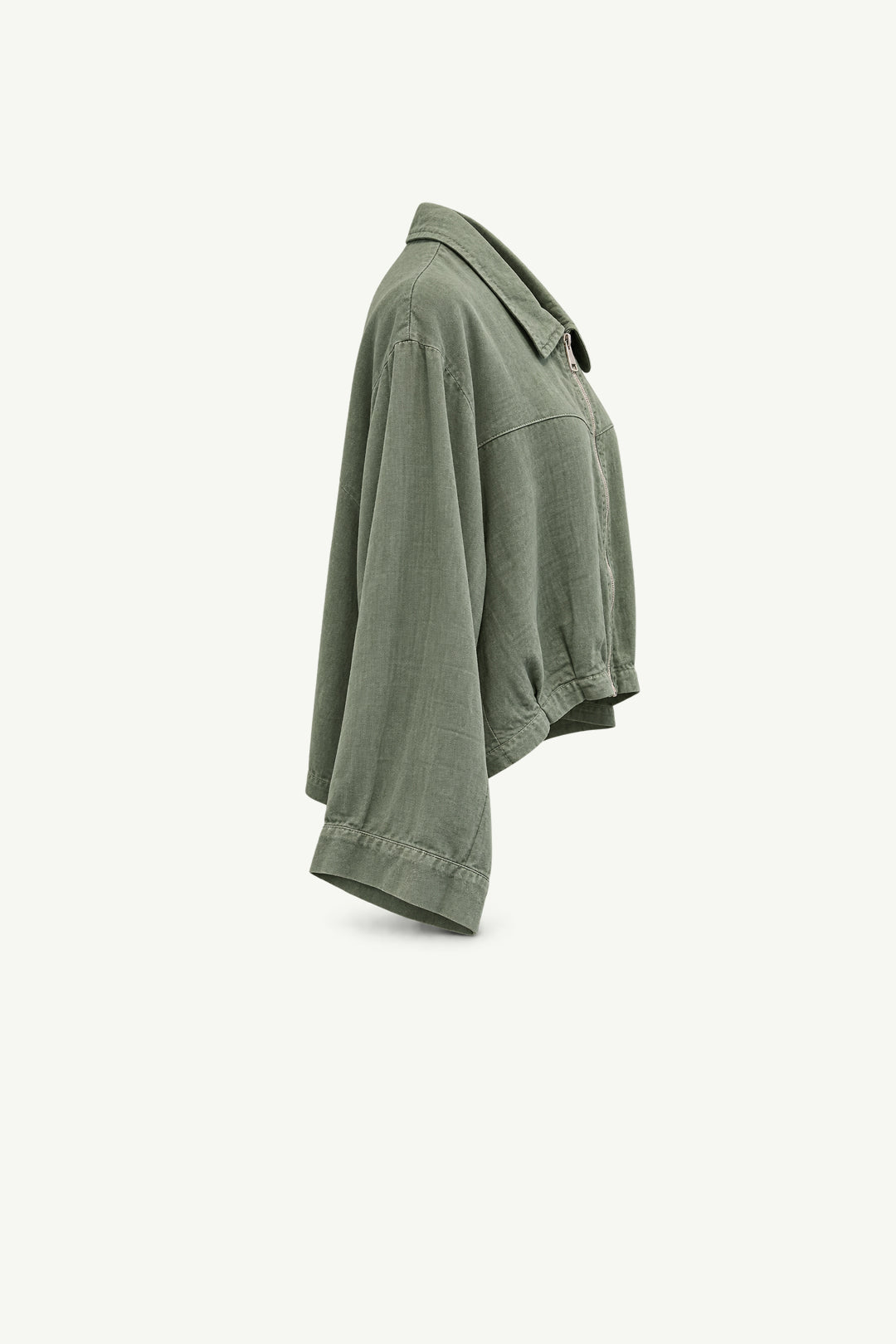 Zip Up Linen Jacket