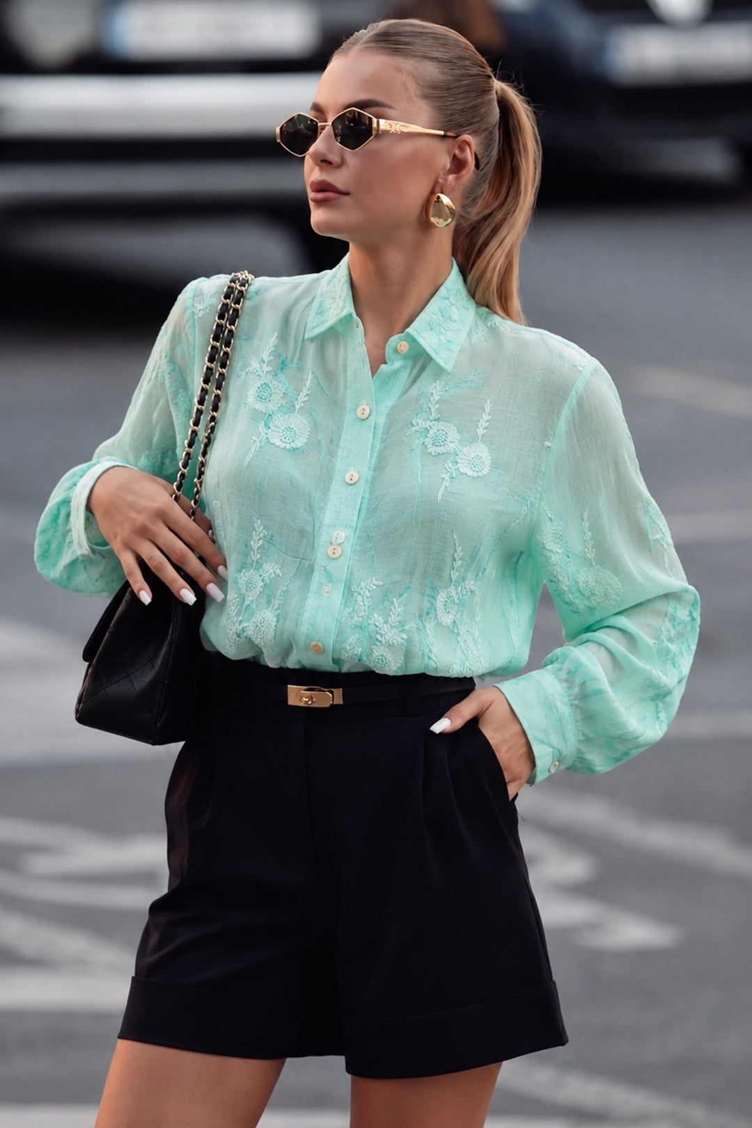 Floral Embroidered Blouse