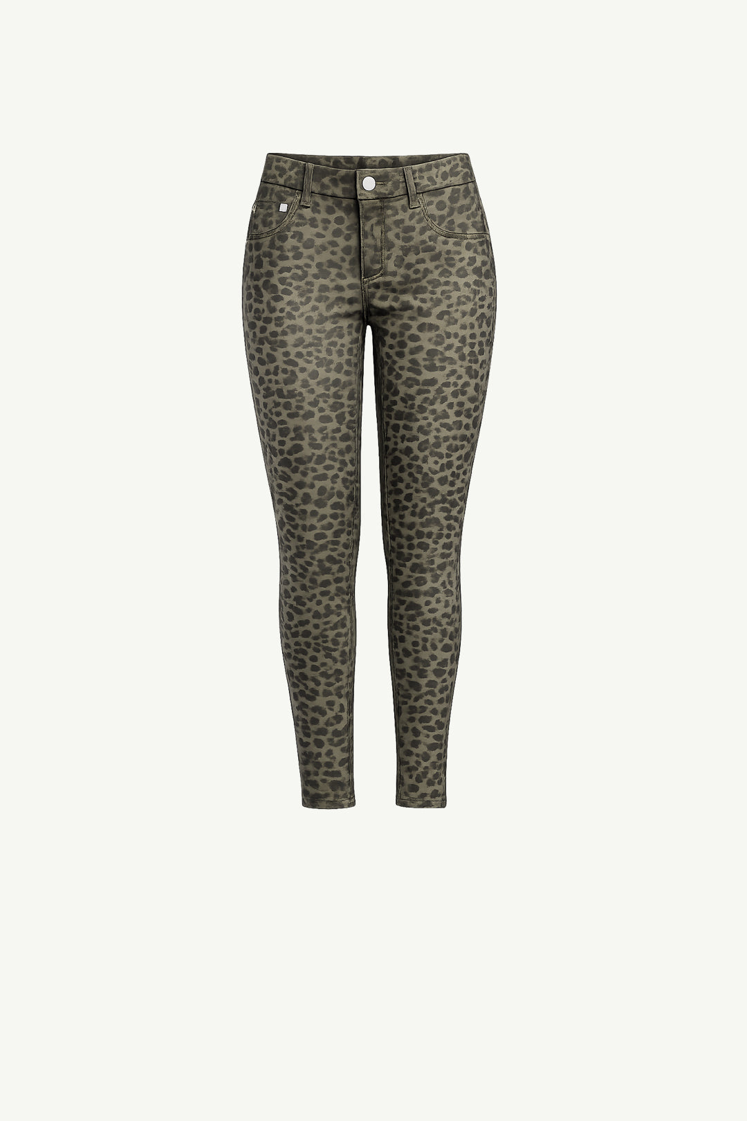 Olive Leopard Stretch Pants