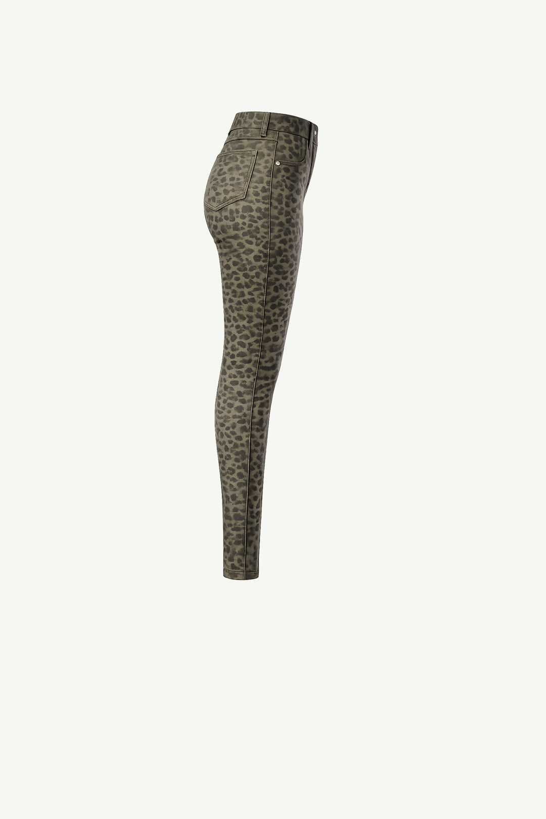 Olive Leopard Stretch Pants