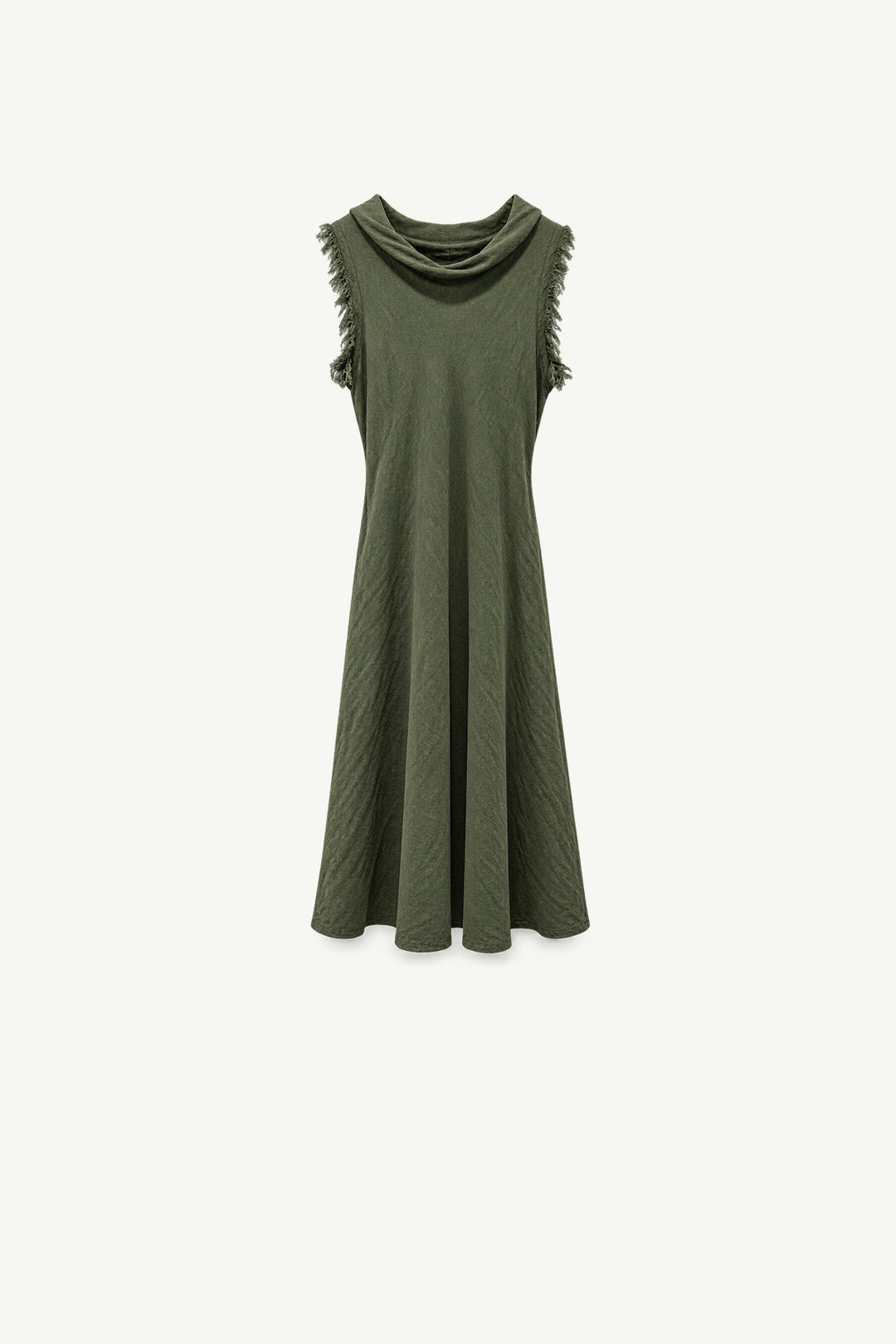Italian Linen Cowl Neckline Dress