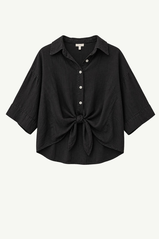 Linen Oversized Button Up