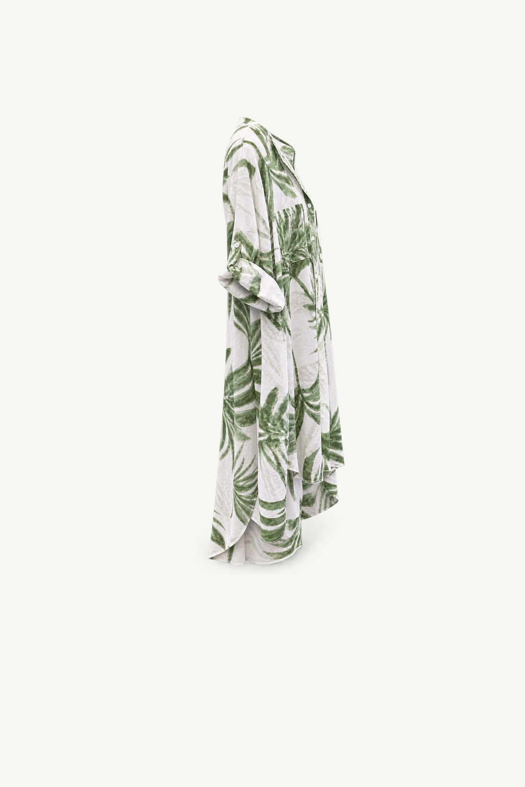 Sage Botanical Cotton Dress