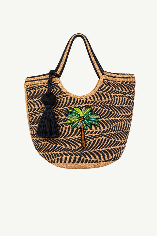 Palm Tree Tassel Carry Bag