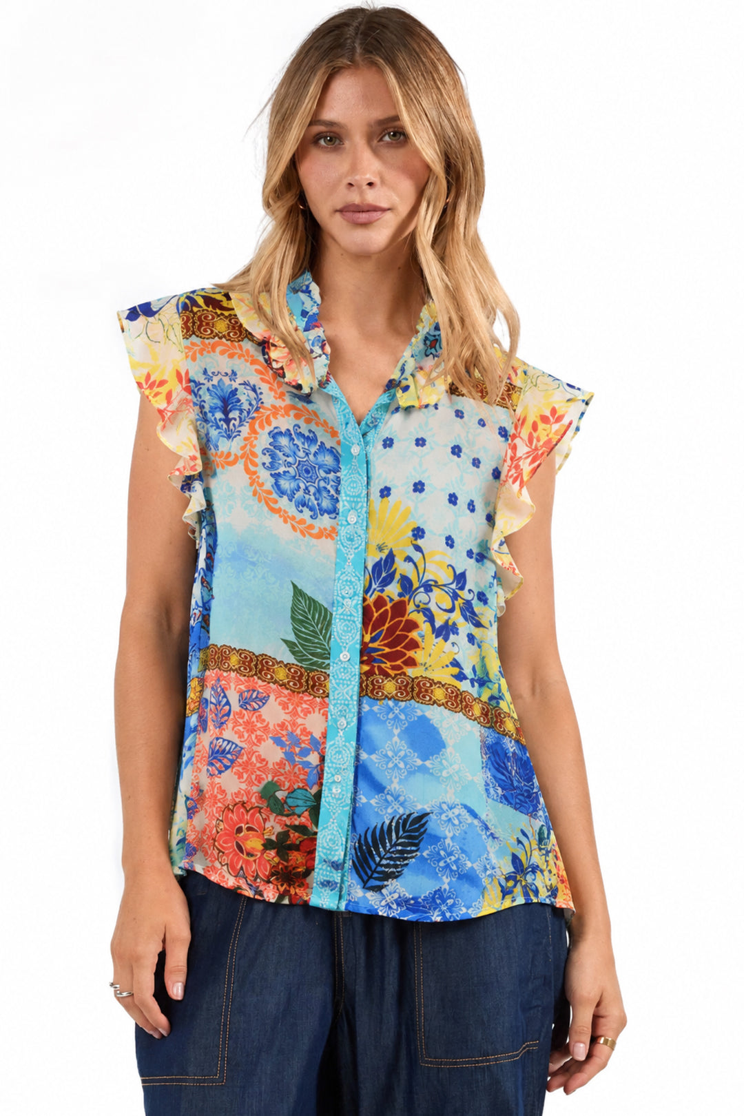 Paradise Blouse Greek Sea Views