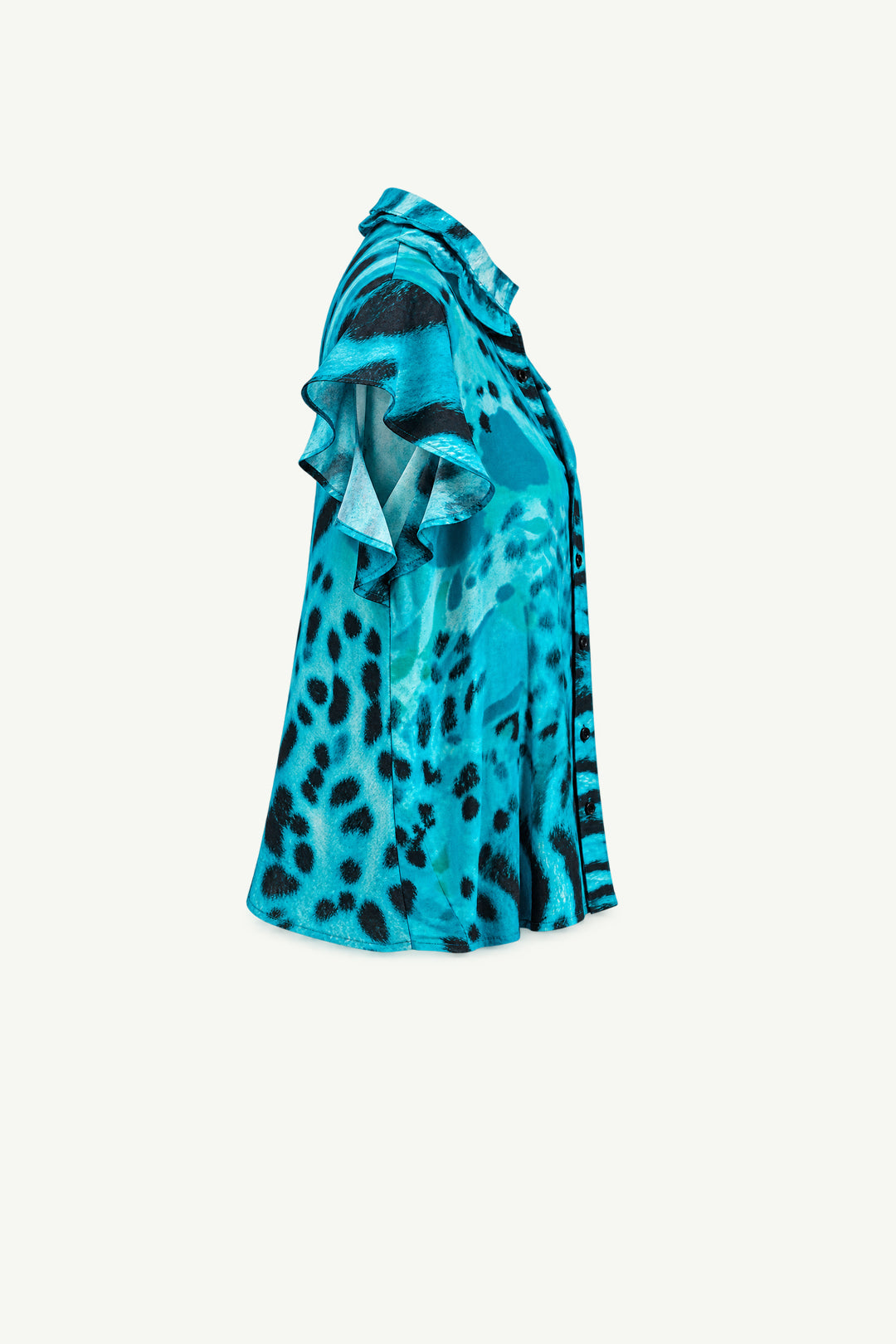 Paradise Blouse Turquoise Animal