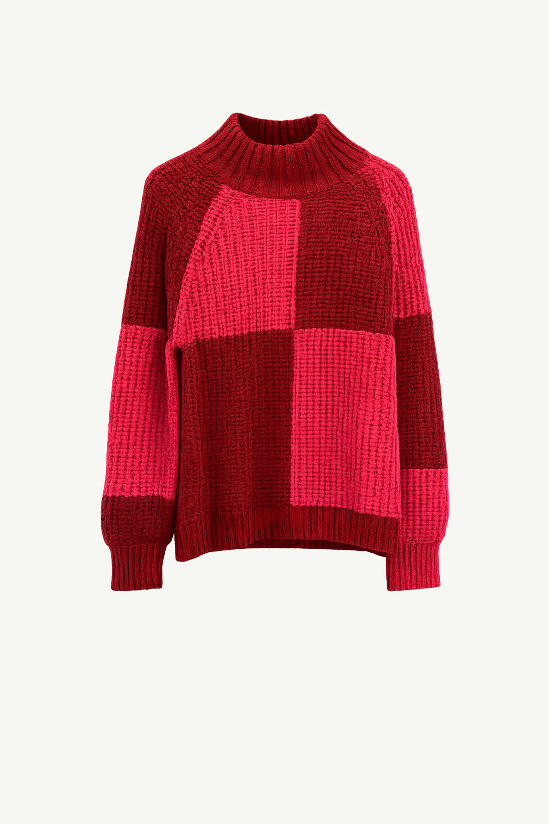 Two-toned knit sweater