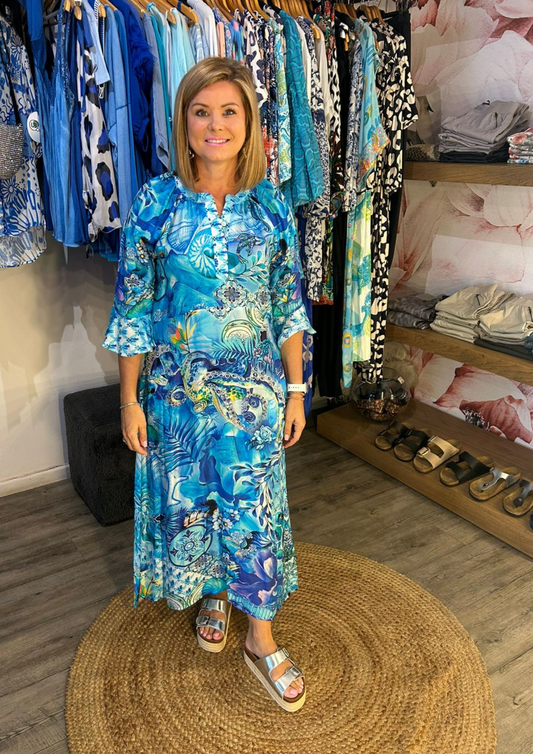 Blue and Green Jubilee dress