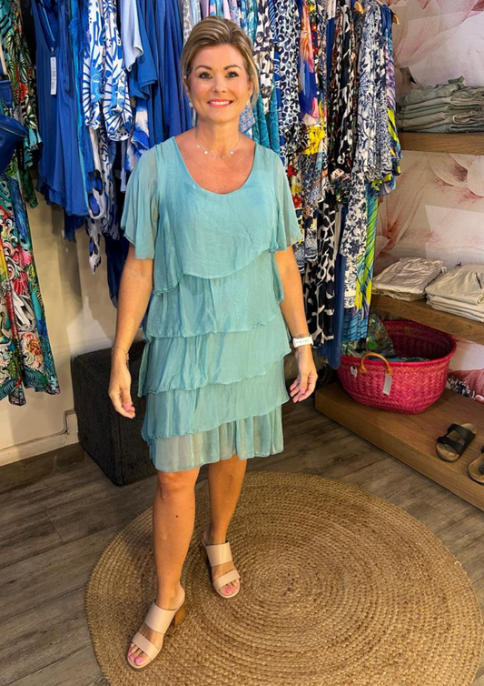 Italian short layered dress