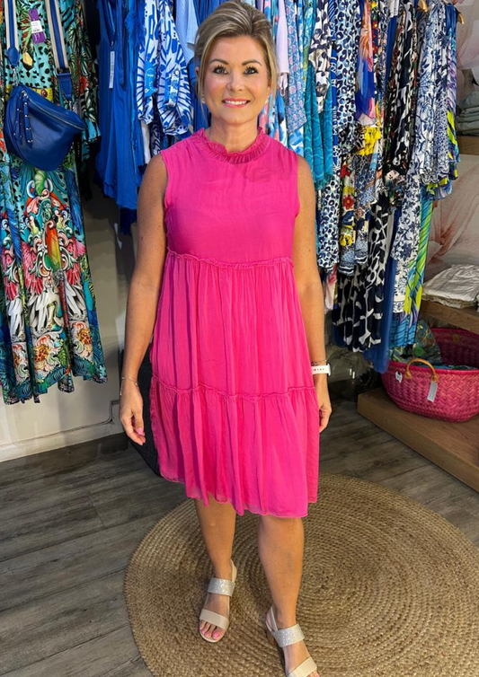Midi Italian silk dress