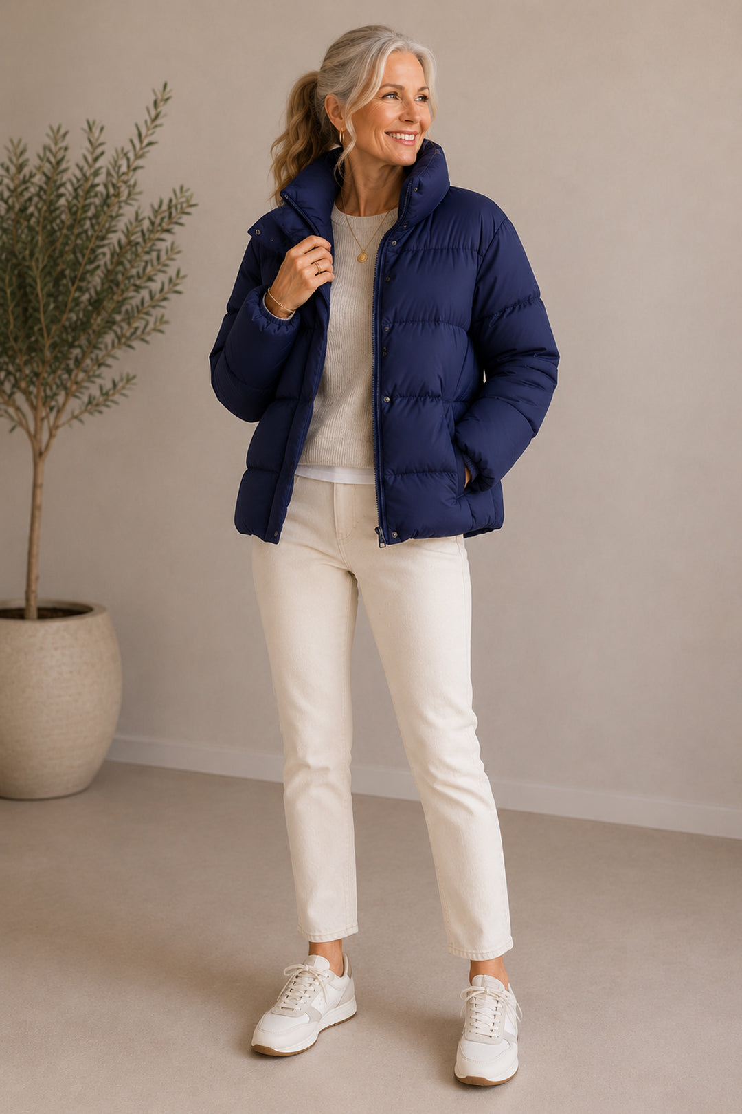 Blue Puffer Jacket