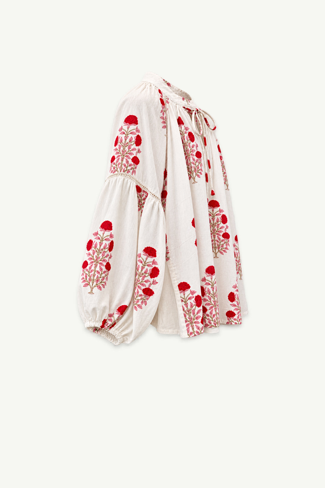Red Peony Blouse