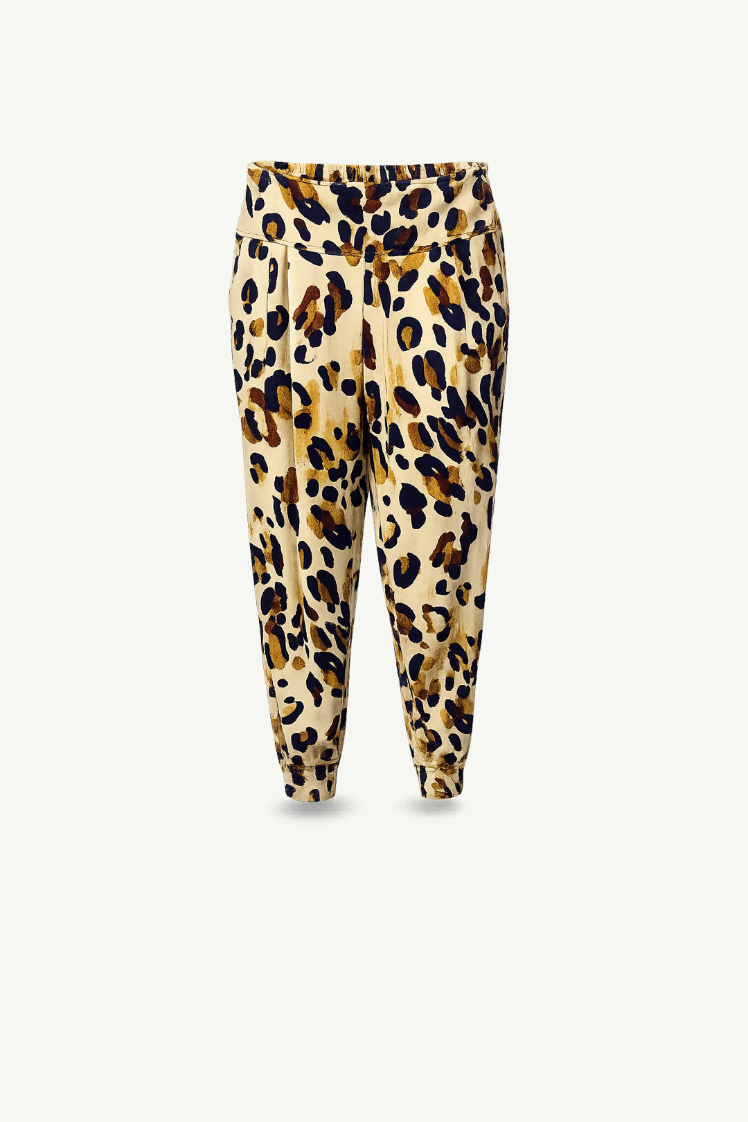 Navy Leopard Joggers