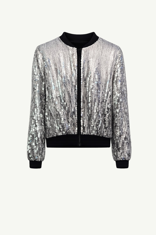 Silver Italian Sequin Jacket