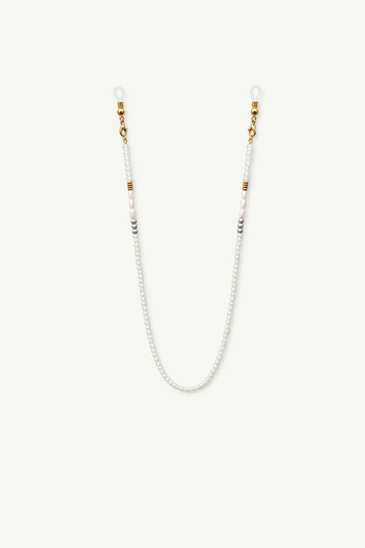 Eyewear Chain Crystal Sky White