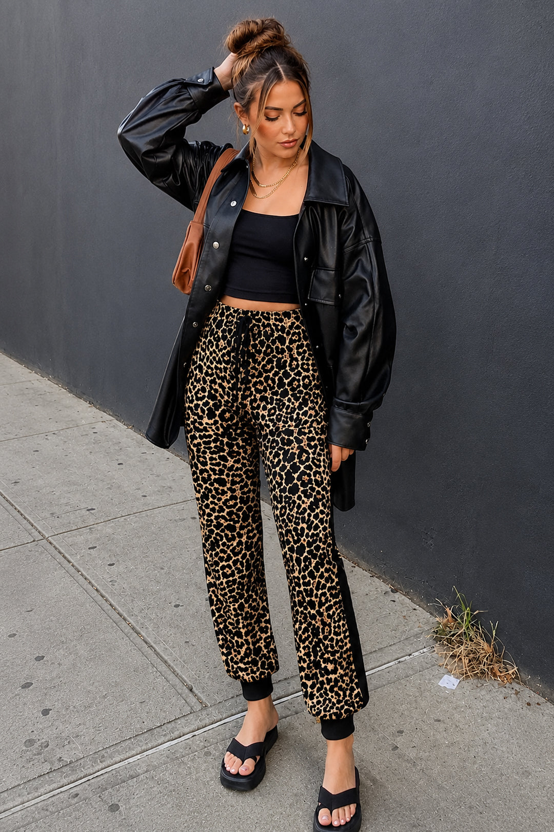 Leopard Print Joggers