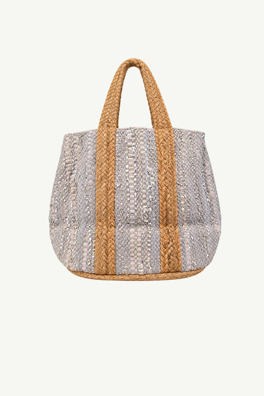Silver Slouch Bag