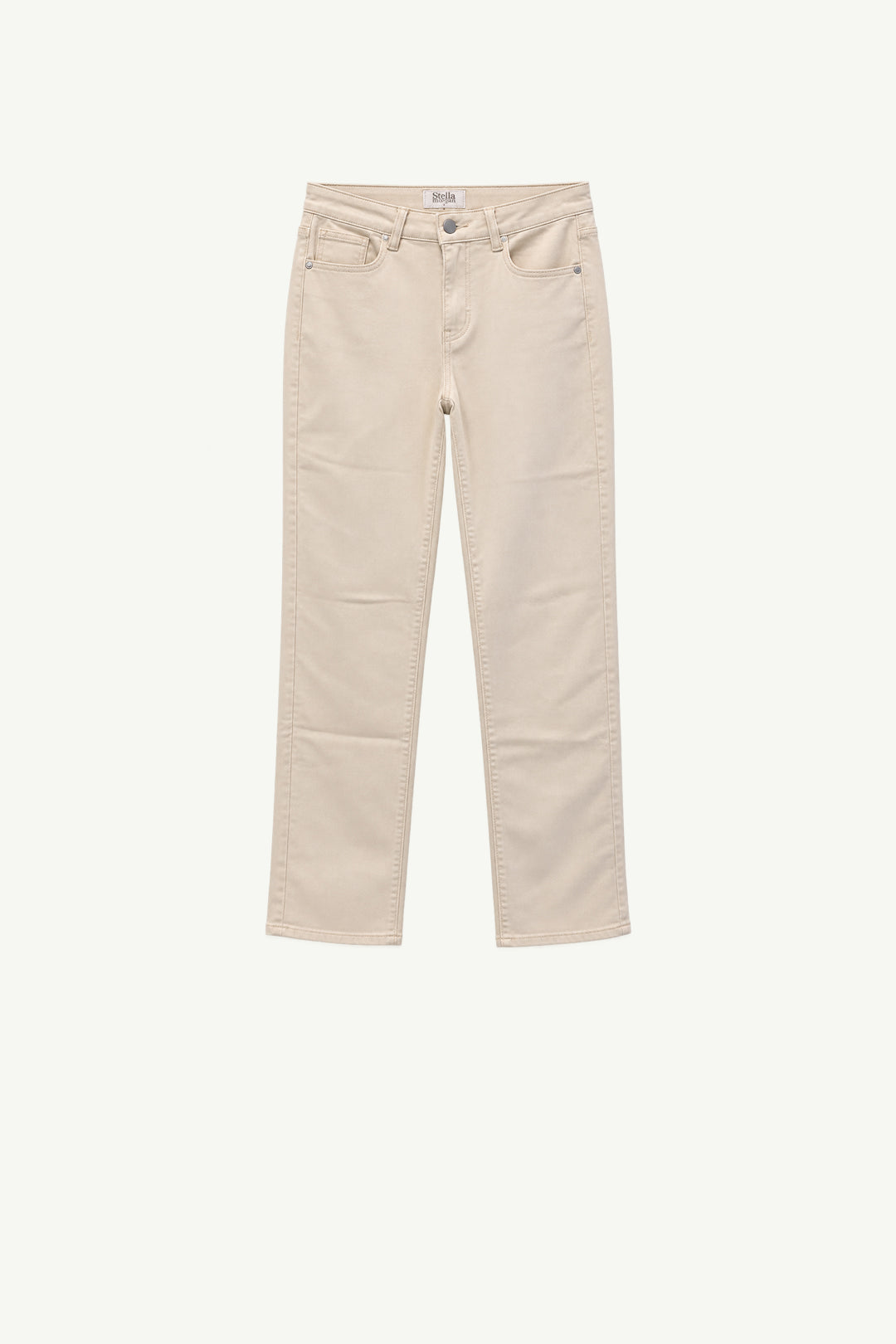 Stone Denim Straight Leg