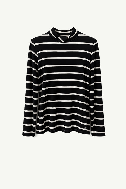 Knotted Stripe Knit Top