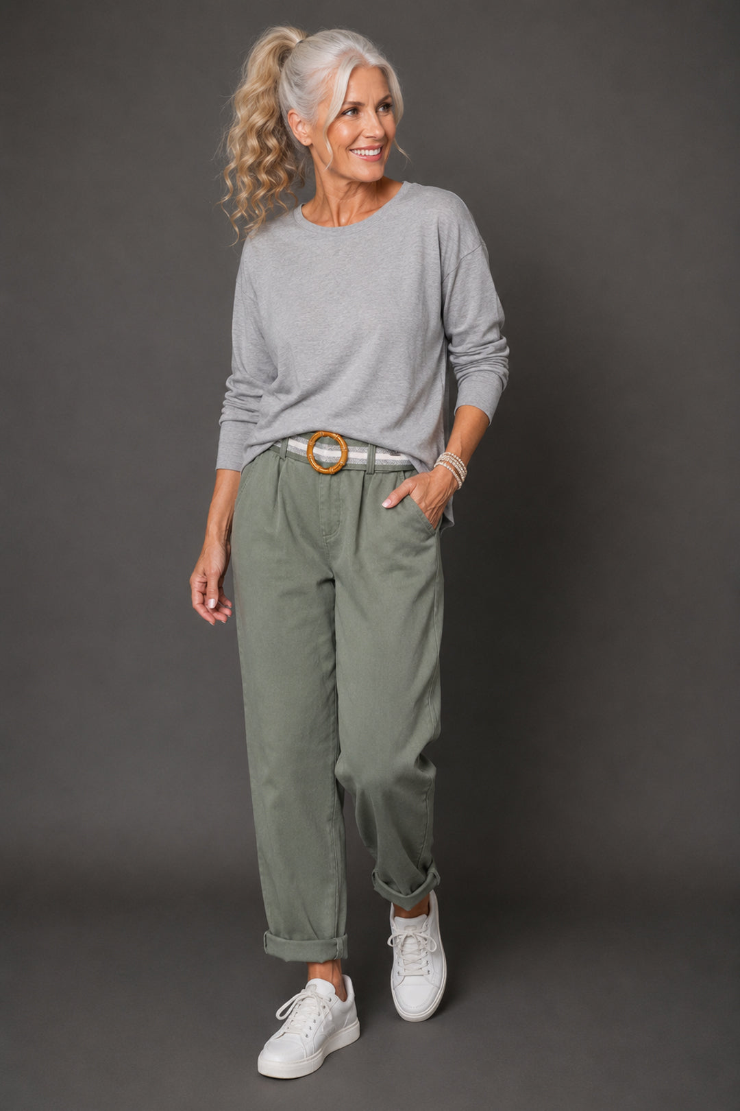 Venetian Olive Italian Pants