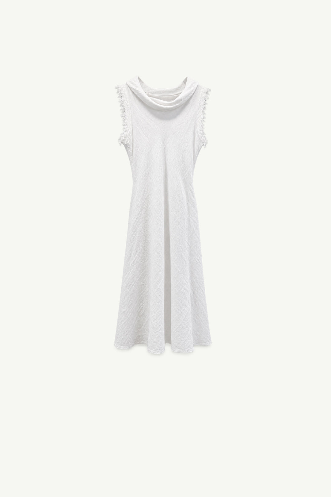 Italian Linen Cowl Neckline Dress
