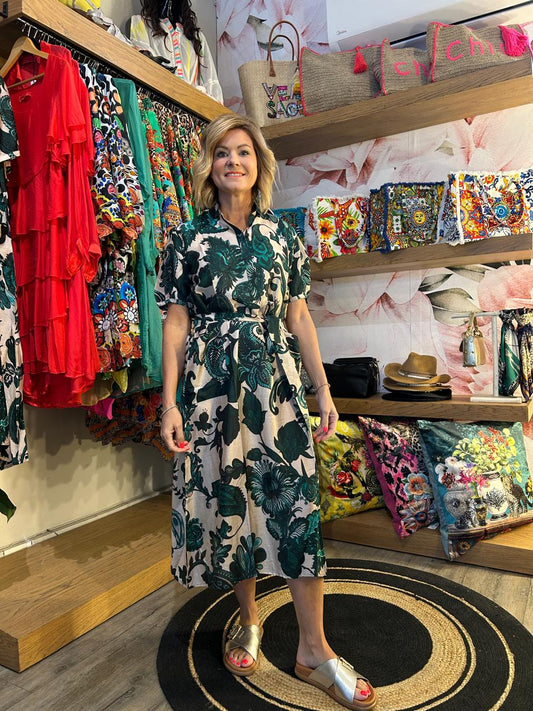 Viviena Dress Green garden