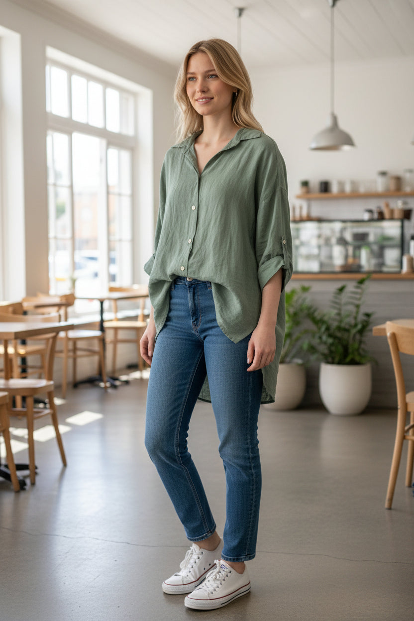 Betty Italian button shirt